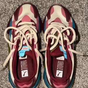 Puma RS-X Bold Sneakers in Pink and Burgundy